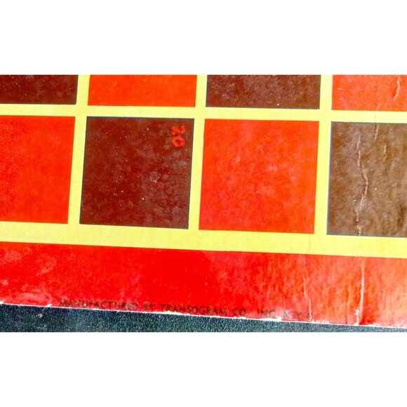 Transogram 9 Men Morris Checkers Game Board Card 2 Sided Vintage 1955 - Picture 8 of 9